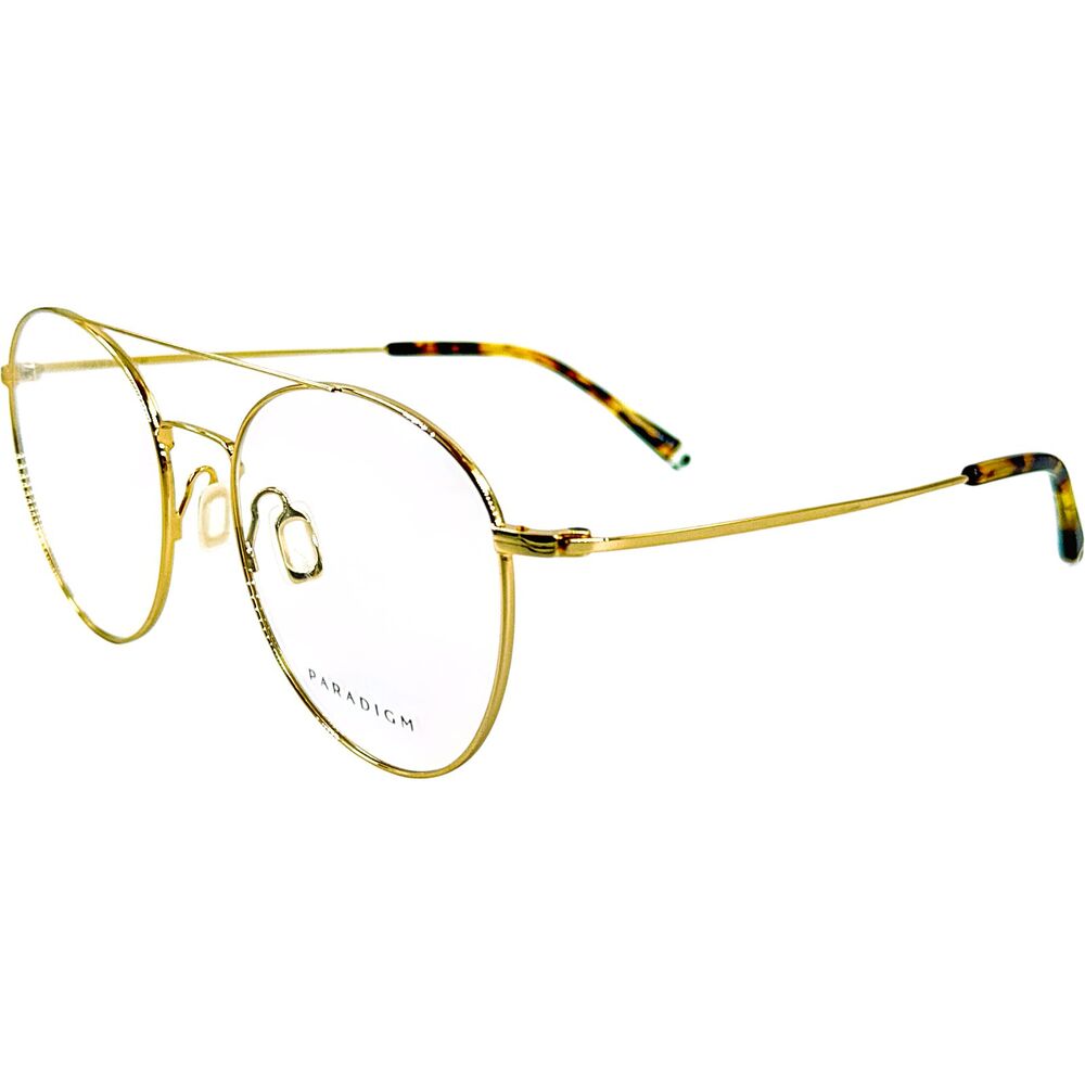 Paradigm 19 04 Unisex Metal Eyeglass Frame Gold 51-18